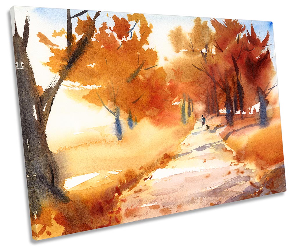 Autumn Orange Landscape Trees