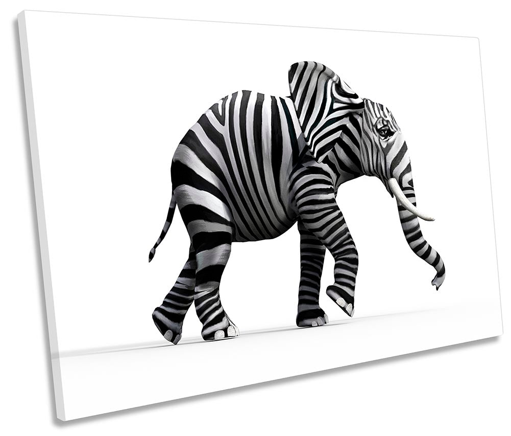 Elephant Zebra Stripes Grey