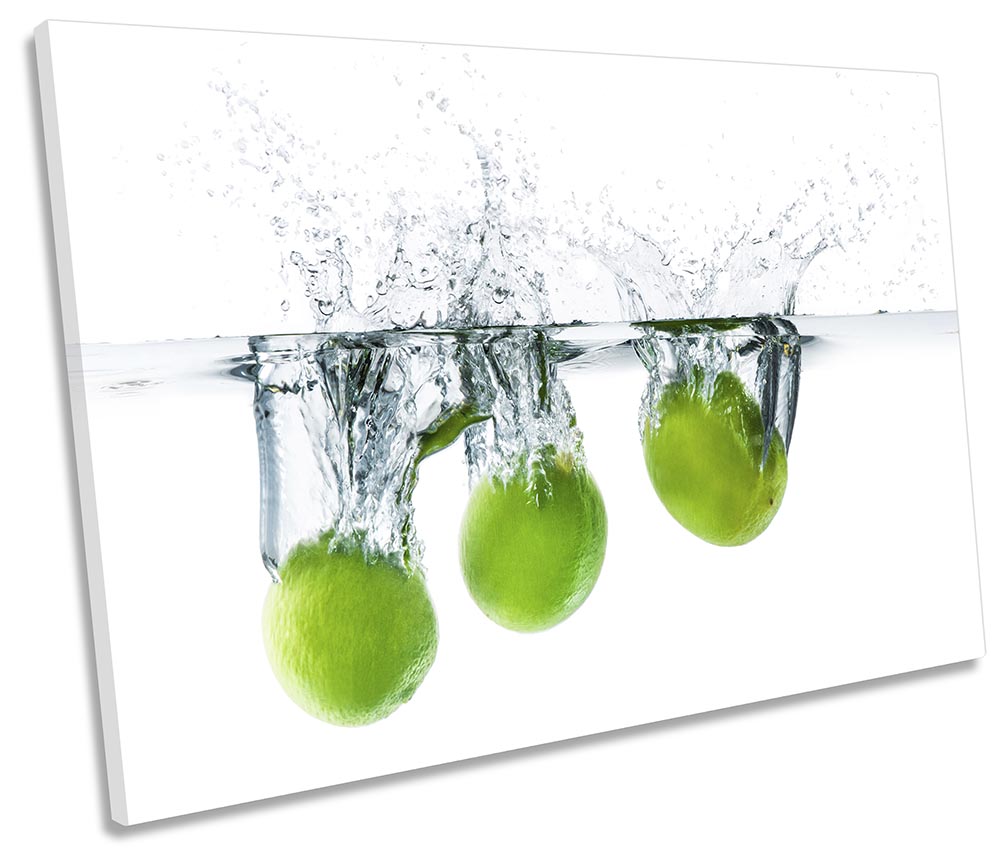 Green Lime Water Splash White