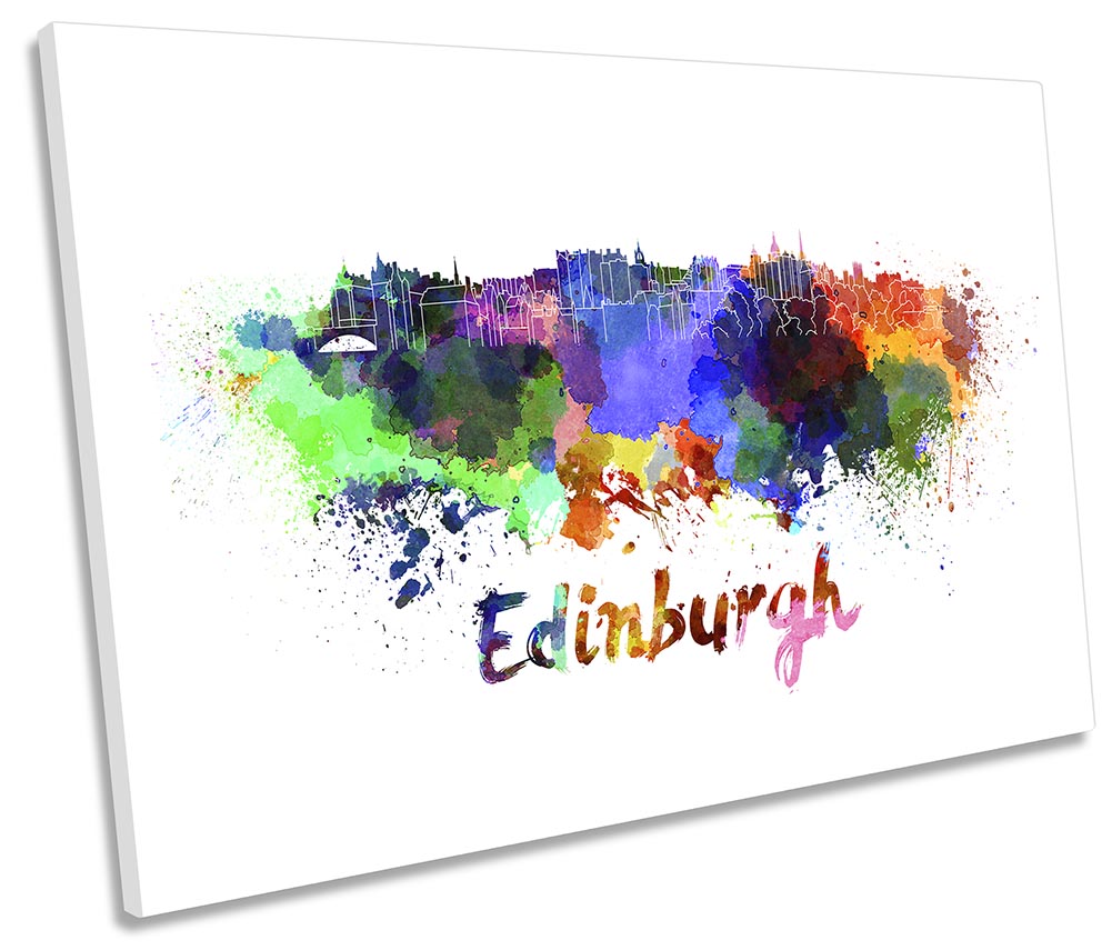 Edinburgh Watercolour Skyline