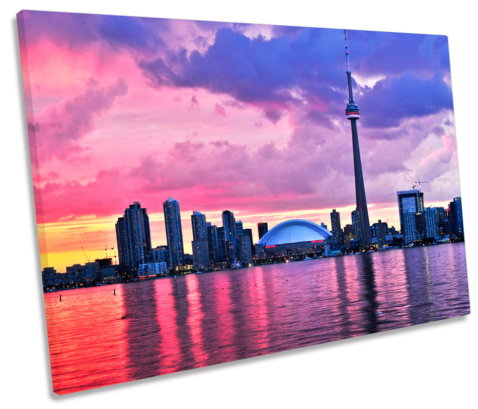 Toronto Skyline City Sunset Canada