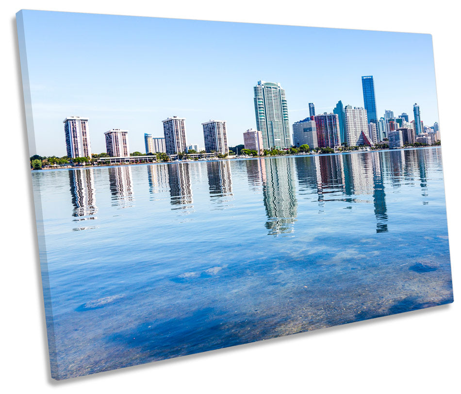 Miami Skyline Brickell Avenue City