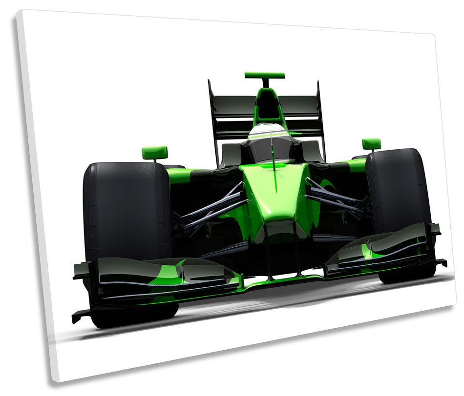 Green Race Car Formula One