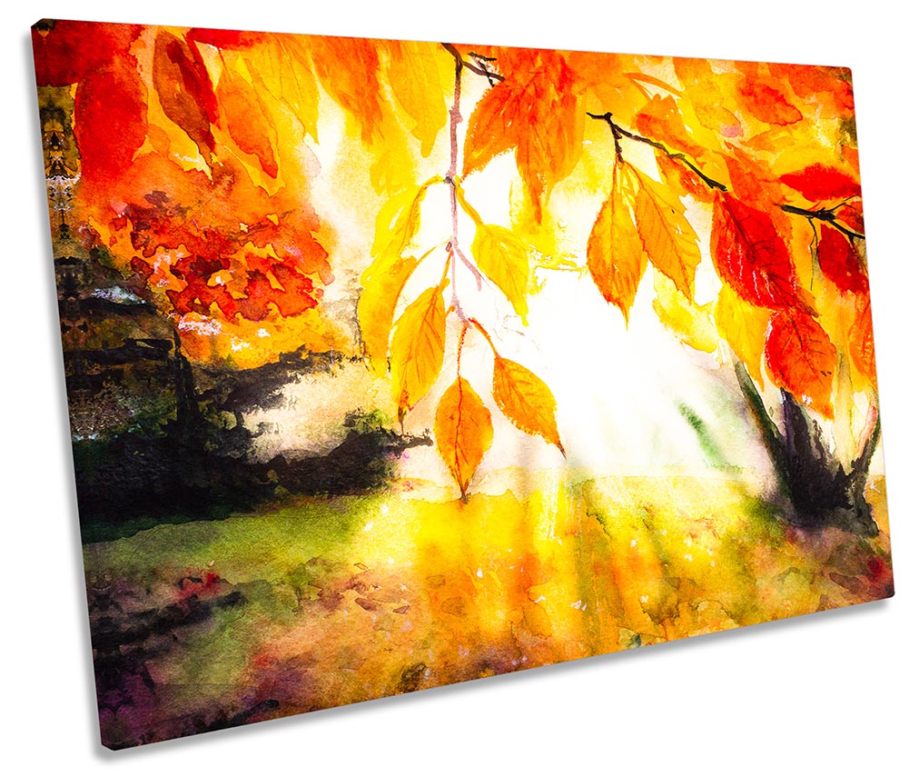 Orange Autumn Leaves Repro