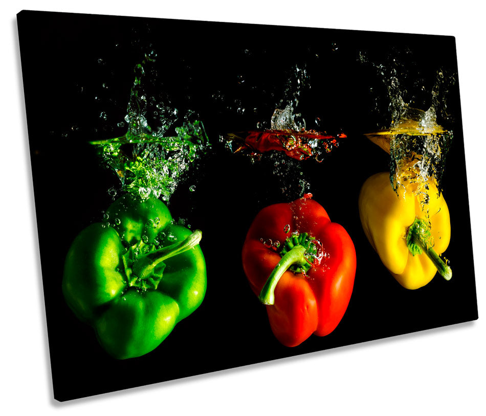 Coloured Peppers Kitchen Splash