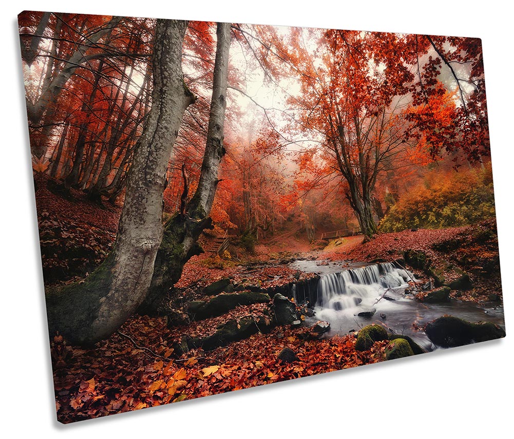 Red Landscape Woodland