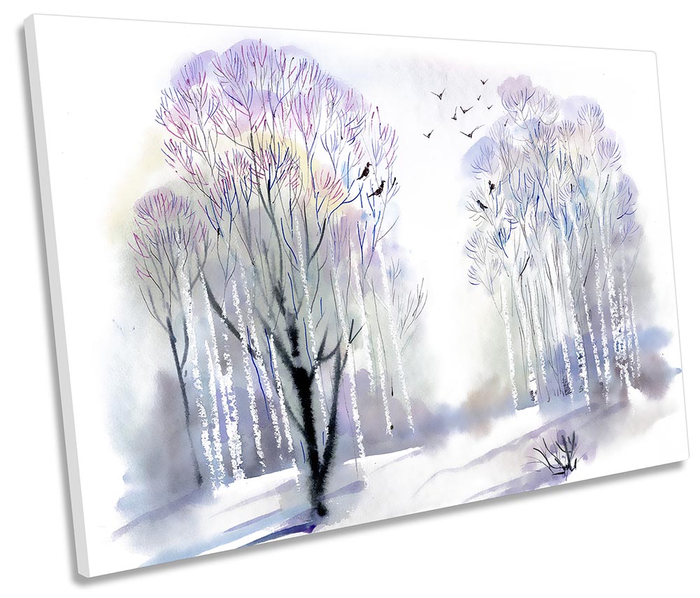 Winter Forest White Snow