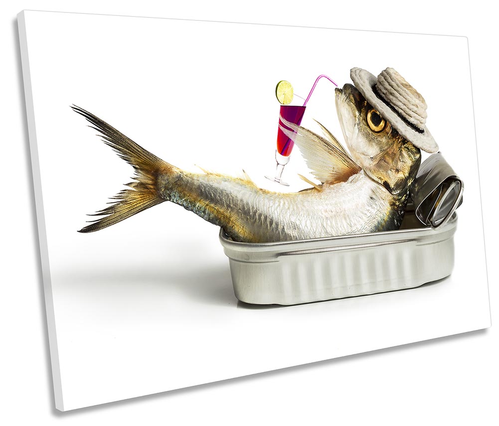 Sardine Fish Bath Tub White