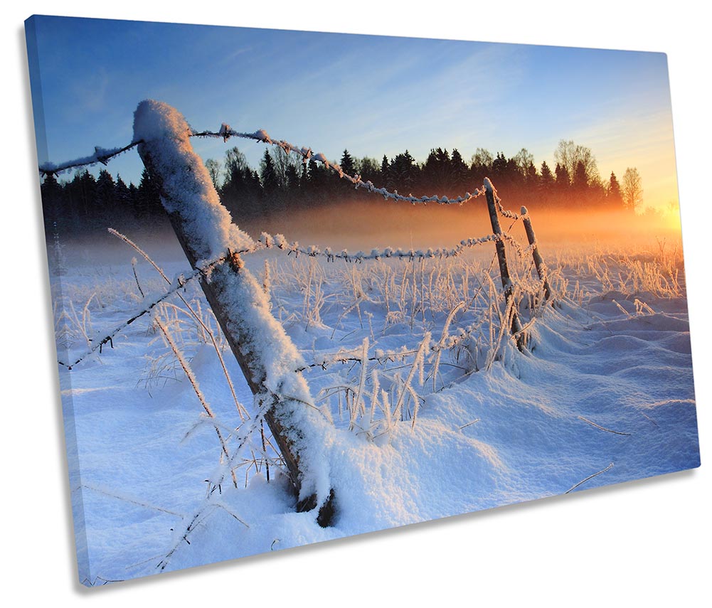 Snow Landscape Sunset