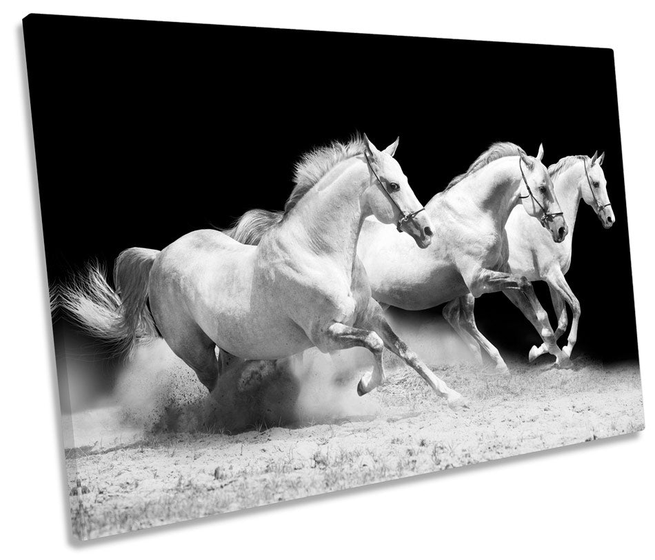 Galloping White Horses