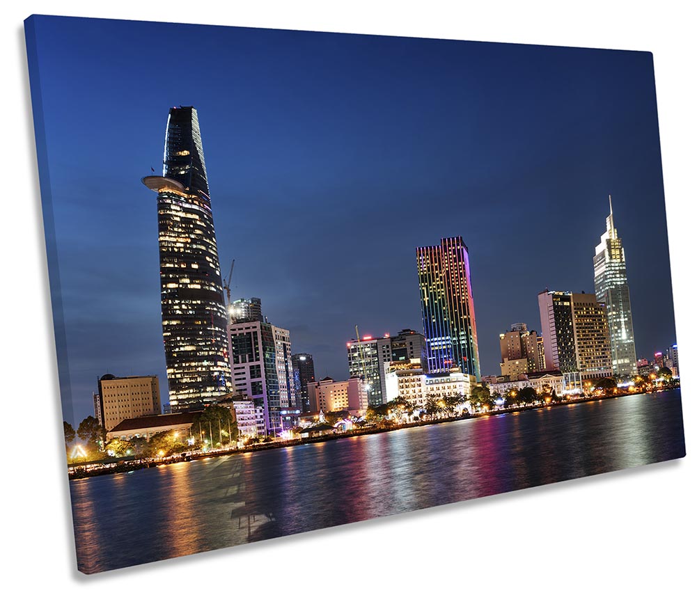 Ho Chi Minh City Skyline Blue