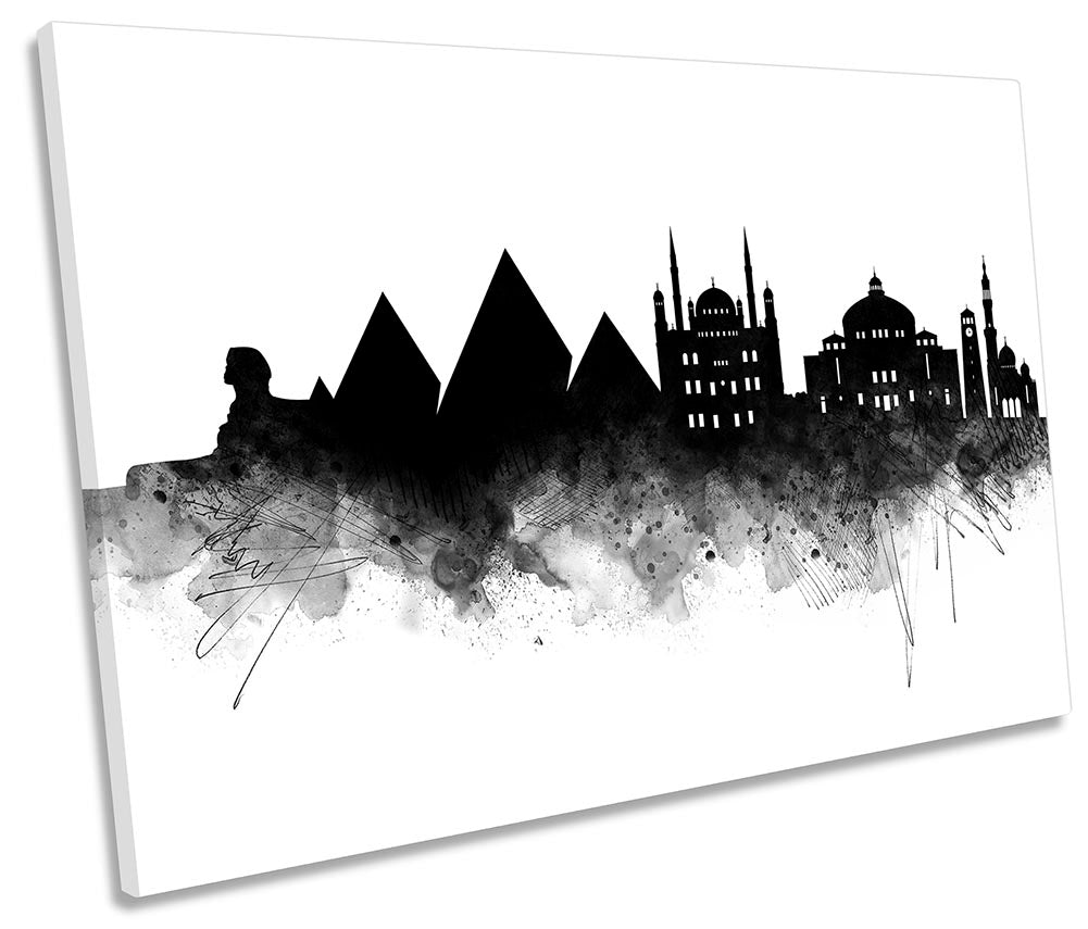 Giza Abstract City Skyline Black