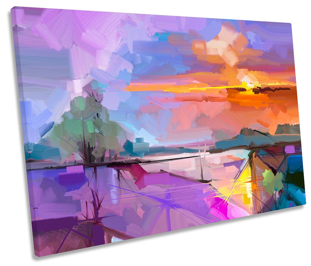 Abstract Landscape Purple