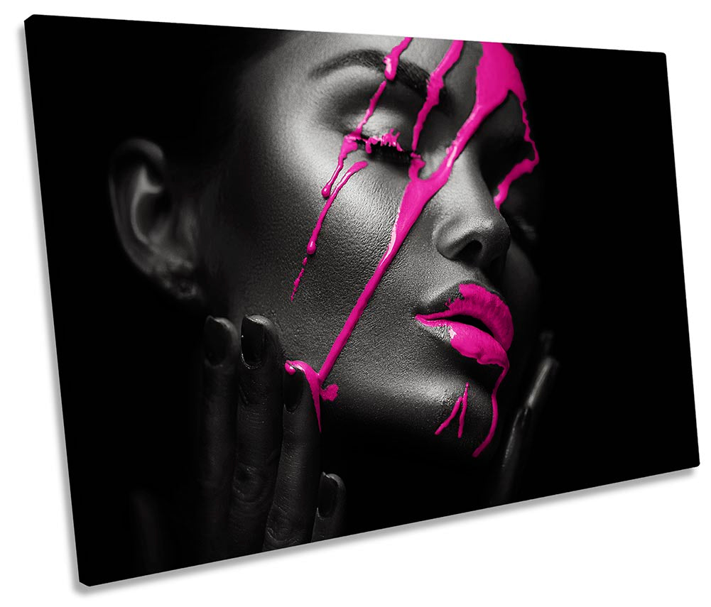 Beauty Salon Model Pink Paint Black