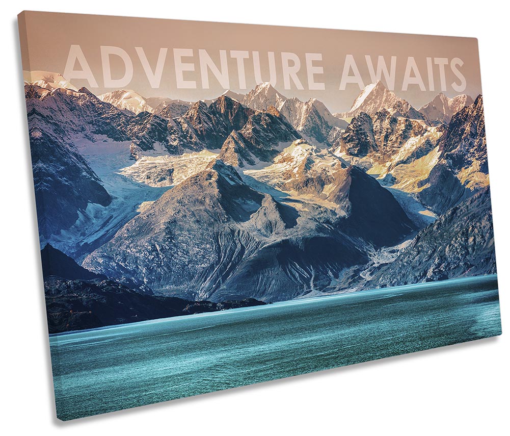 Adventure Awaits Mountains Multi-Coloured