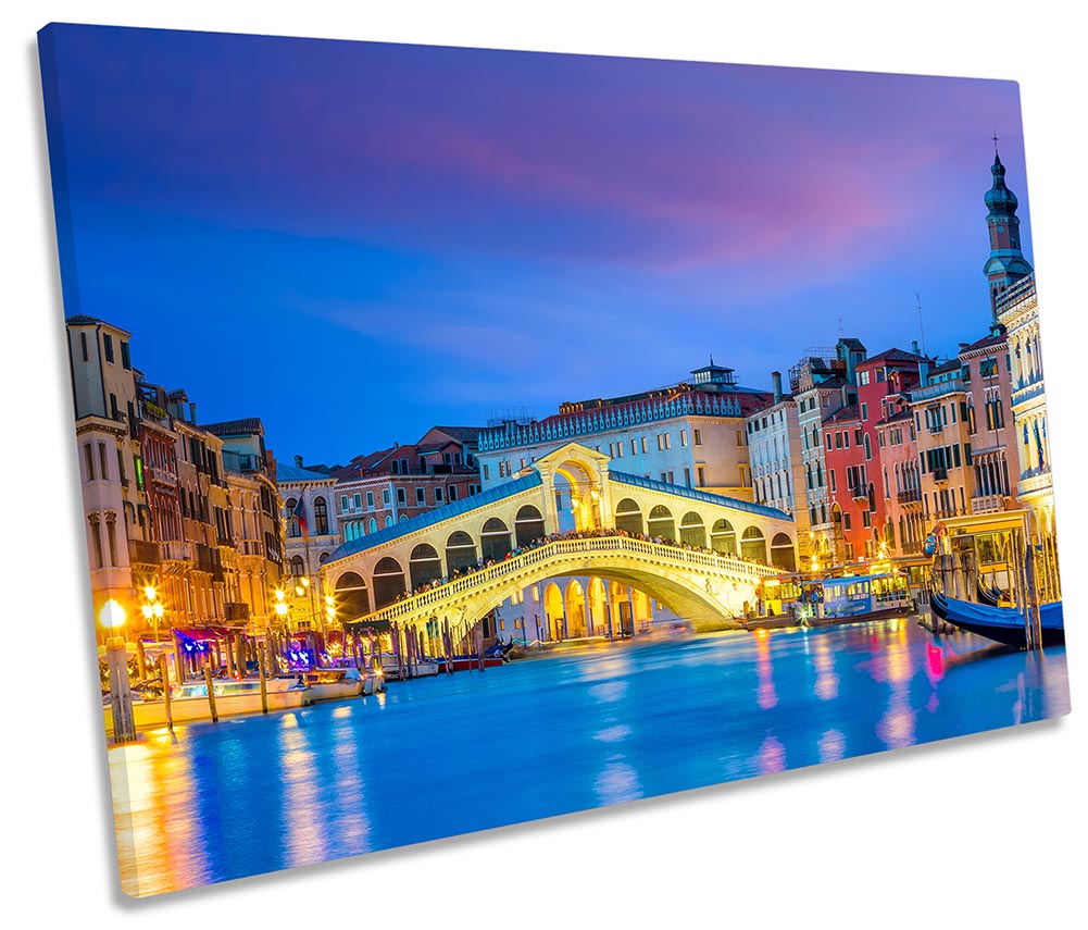 Rialto Bridge Venice Italy Blue