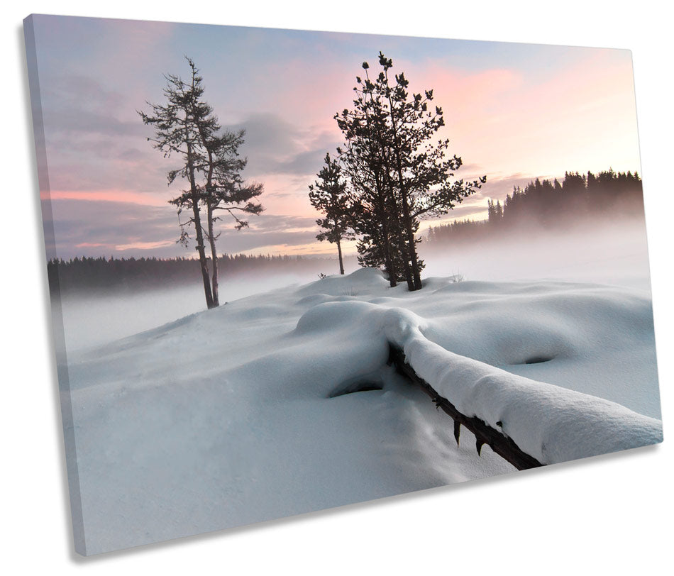 Frozen Lake Landscape Snow