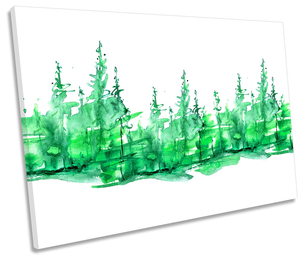 Green Forest Watercolour