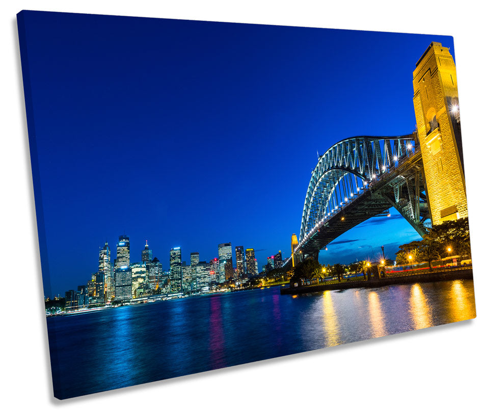 Sydney Harbour Bridge City Blue