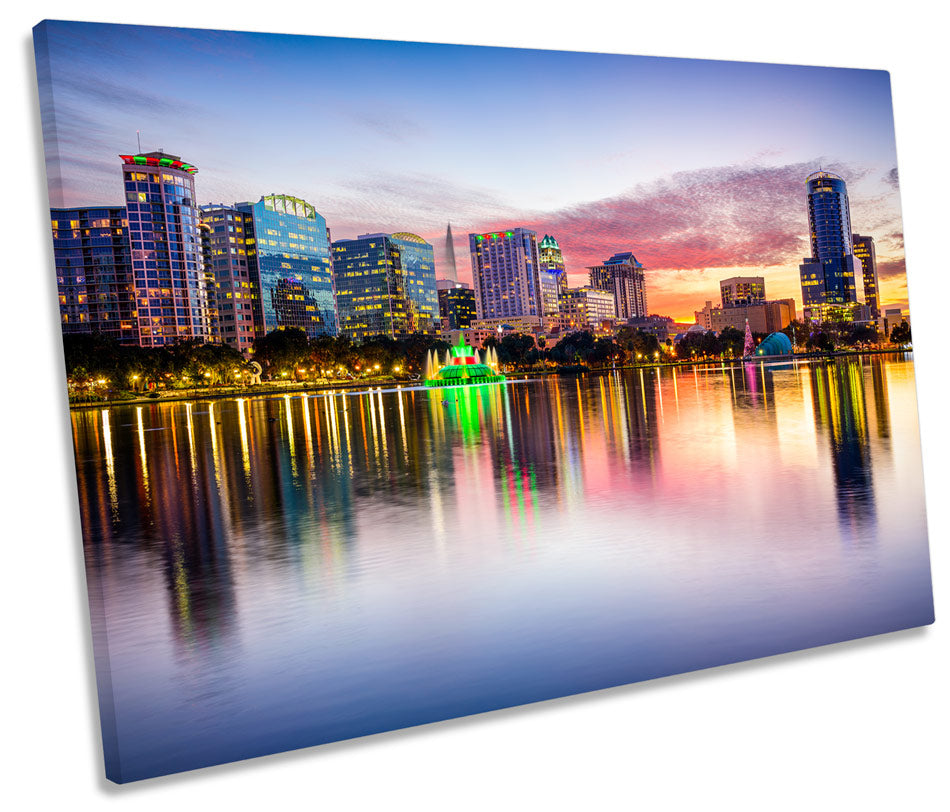 Orlando Florida Skyline Sunset