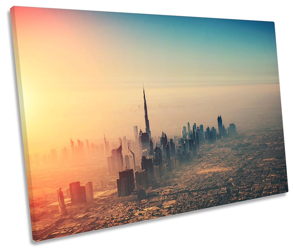 Dubai Sunrise Mist City Multi-Coloured