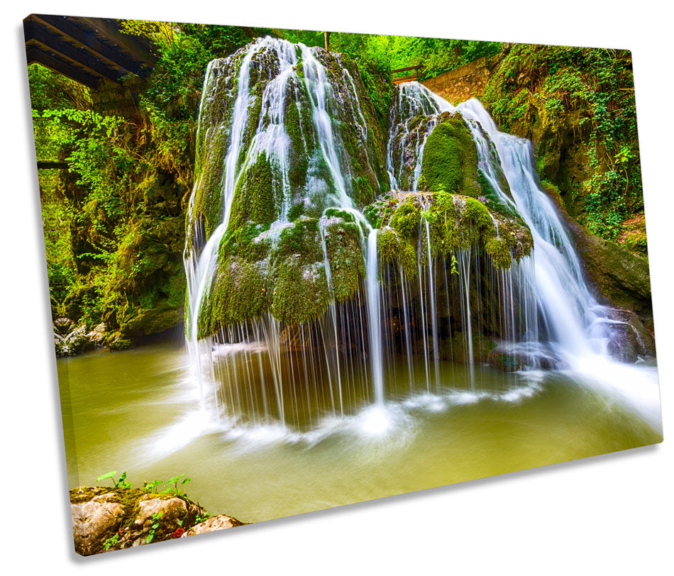 Waterfall Landscape Green