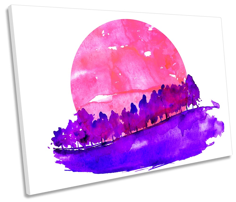 Purple Forest Pink Sunset