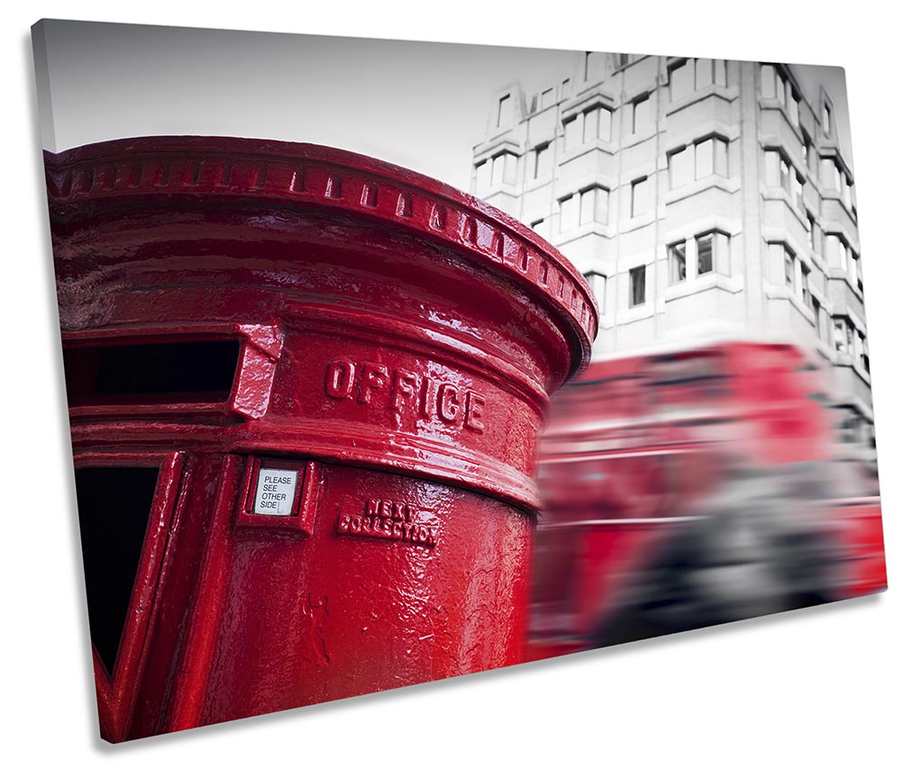 Iconic London Letterbox Red