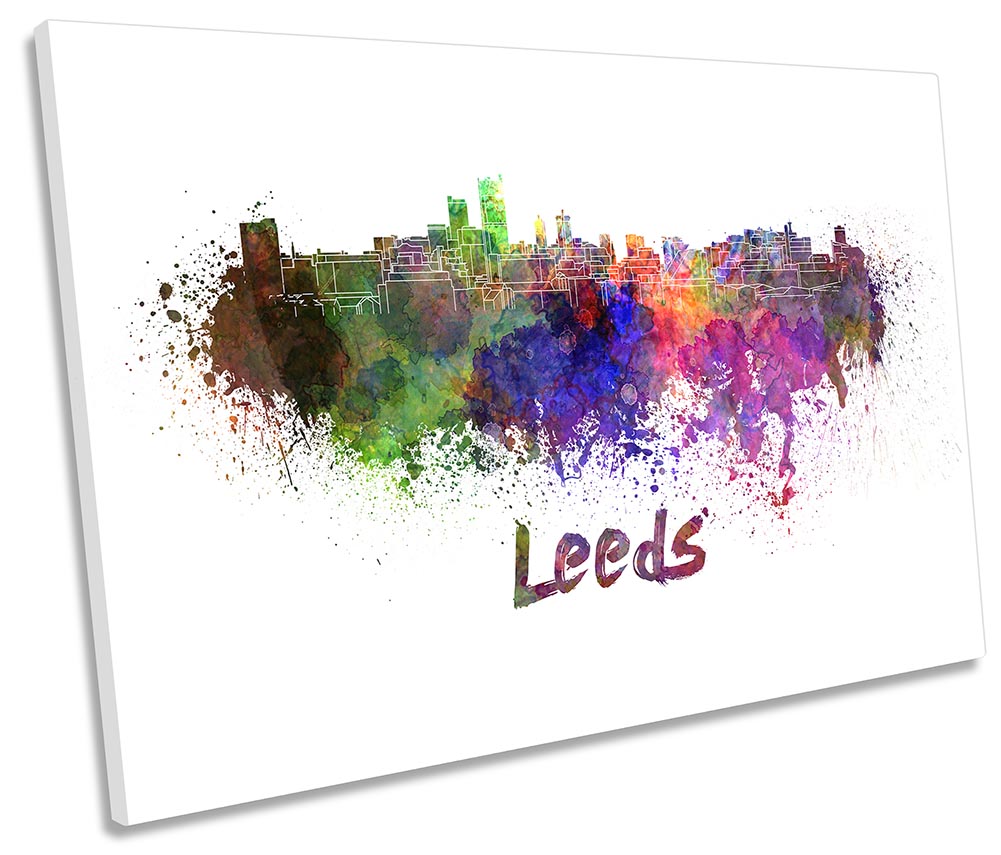 Leeds Watercolour Skyline