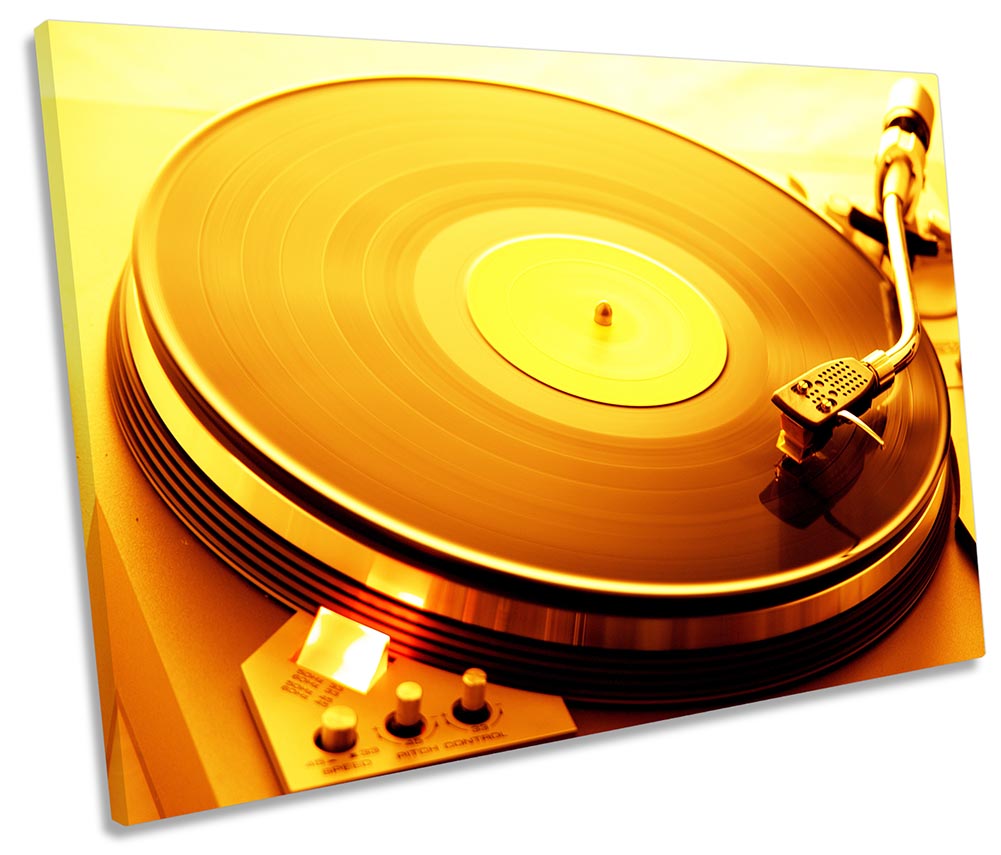 DJ Turntable Vinyl Orange