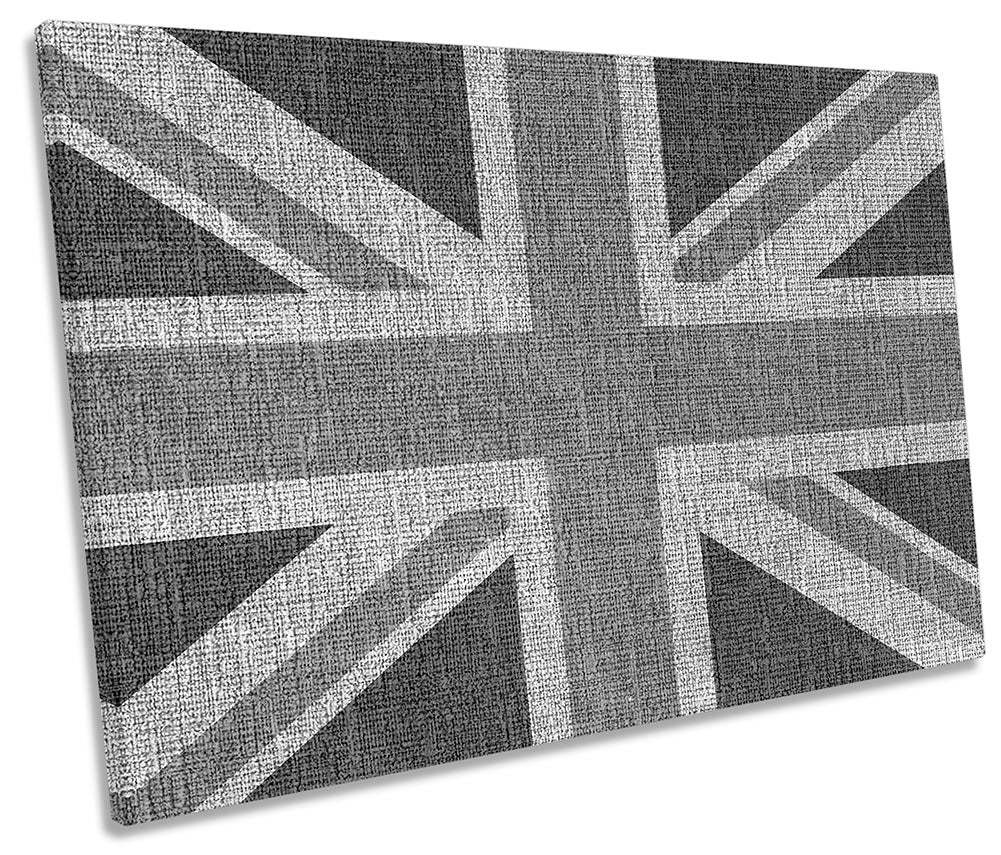 Grey Union Jack Flag