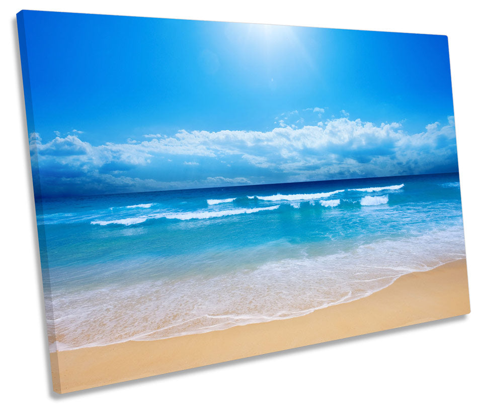 Sandy Beach Wave Surf Blue