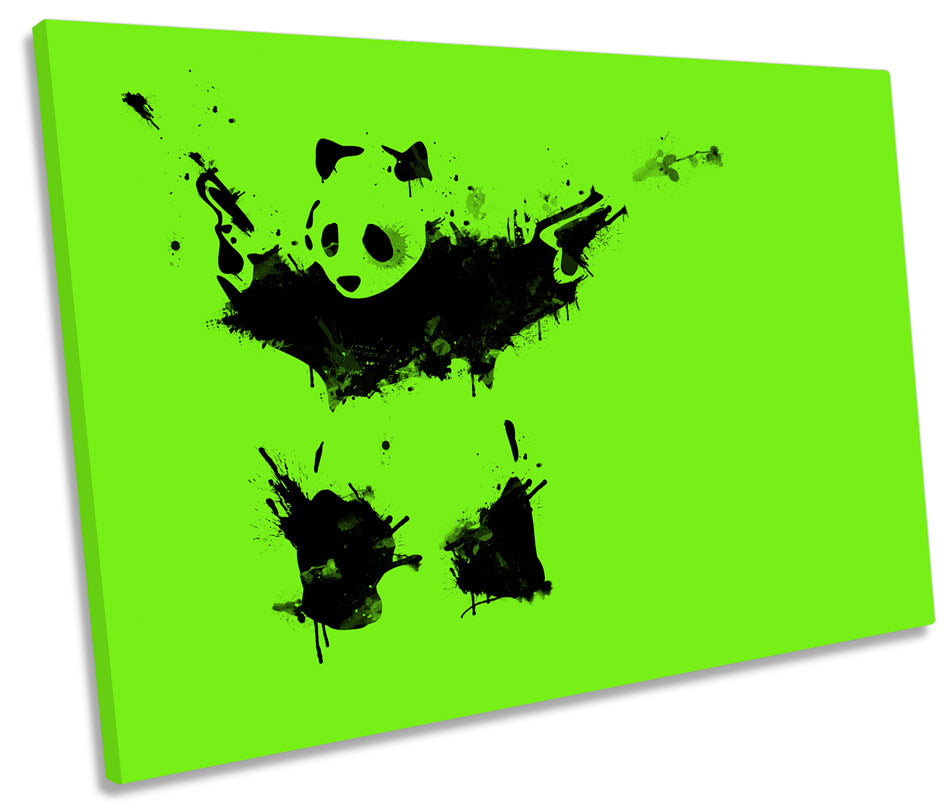 Banksy Panda Lime Green