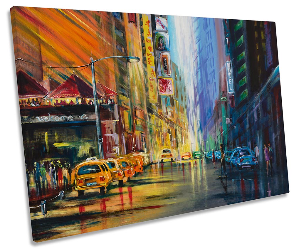 New York City Street Scene Multi-Coloured