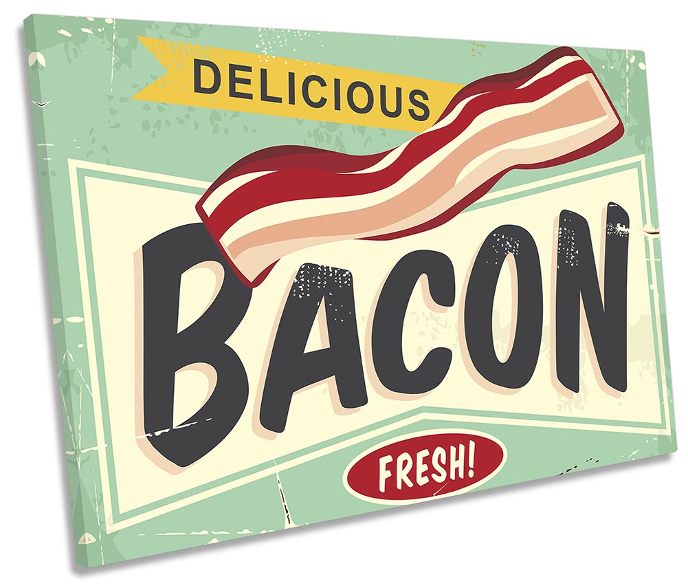 Bacon Food Kitchen Retro Green