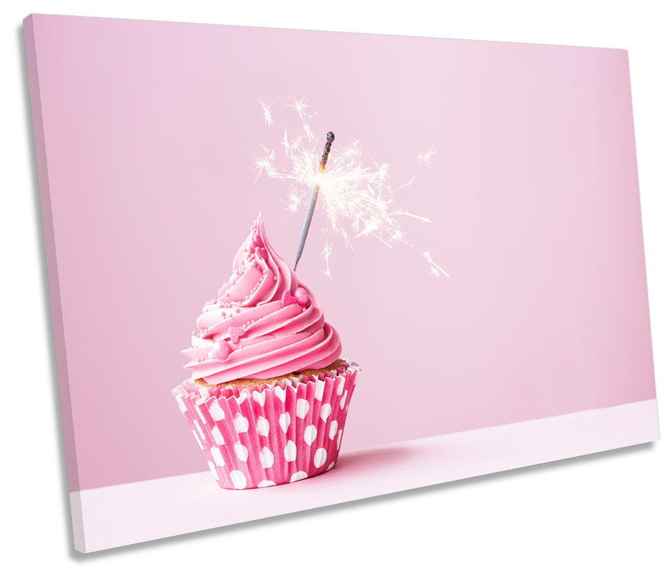 Pink Cup Cake Sparkler