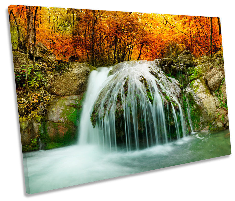 Forest Landscape Waterfall River