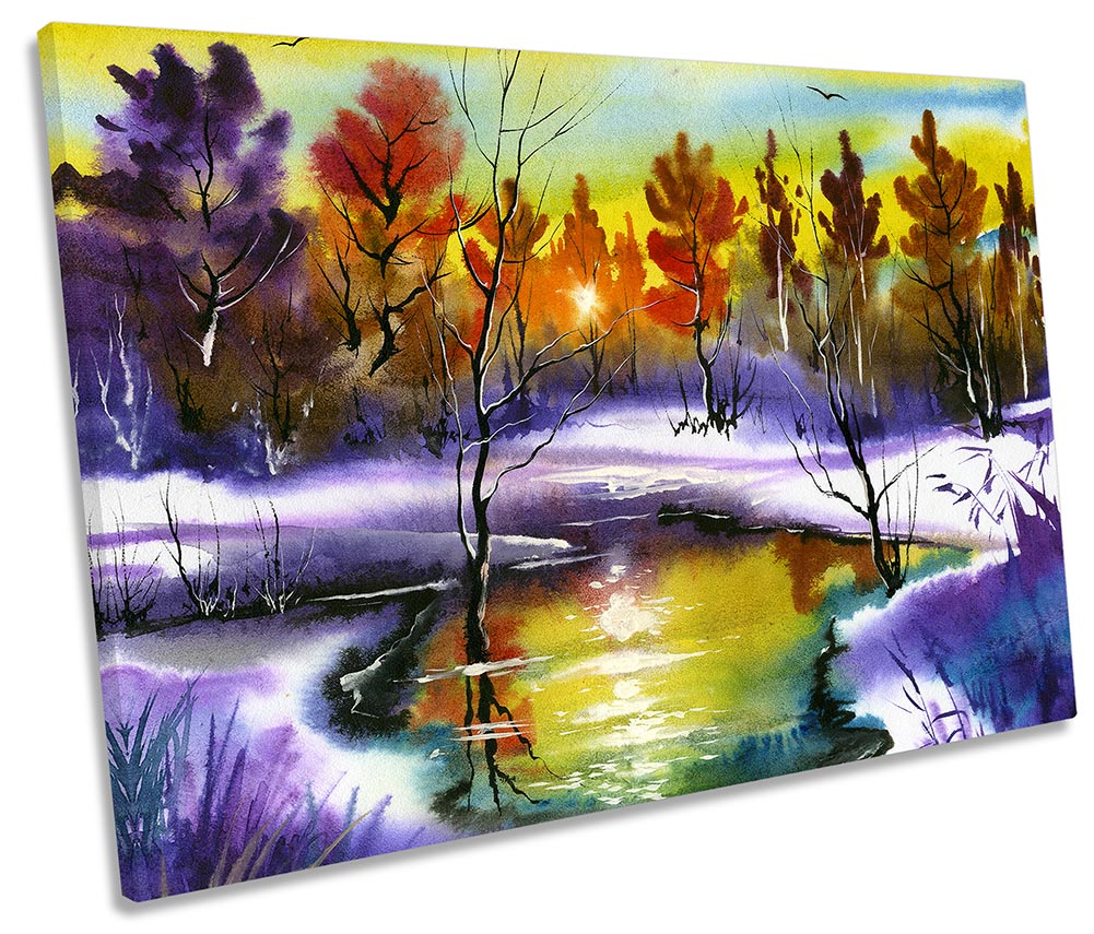 Winter Landscape Repro Multi-Coloured