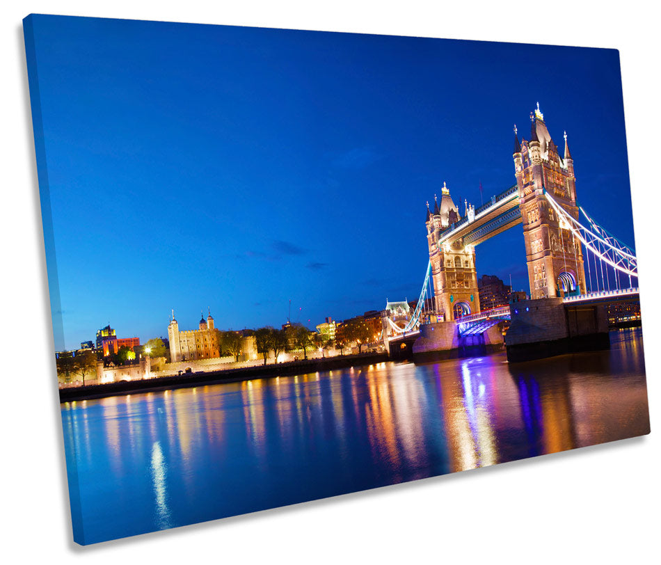 London Night Skyline Tower Bridge