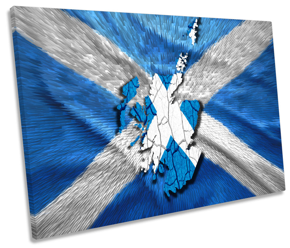 Map of Scotland Scottish Flag