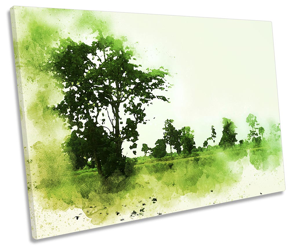 Abstract Landscape Trees Green