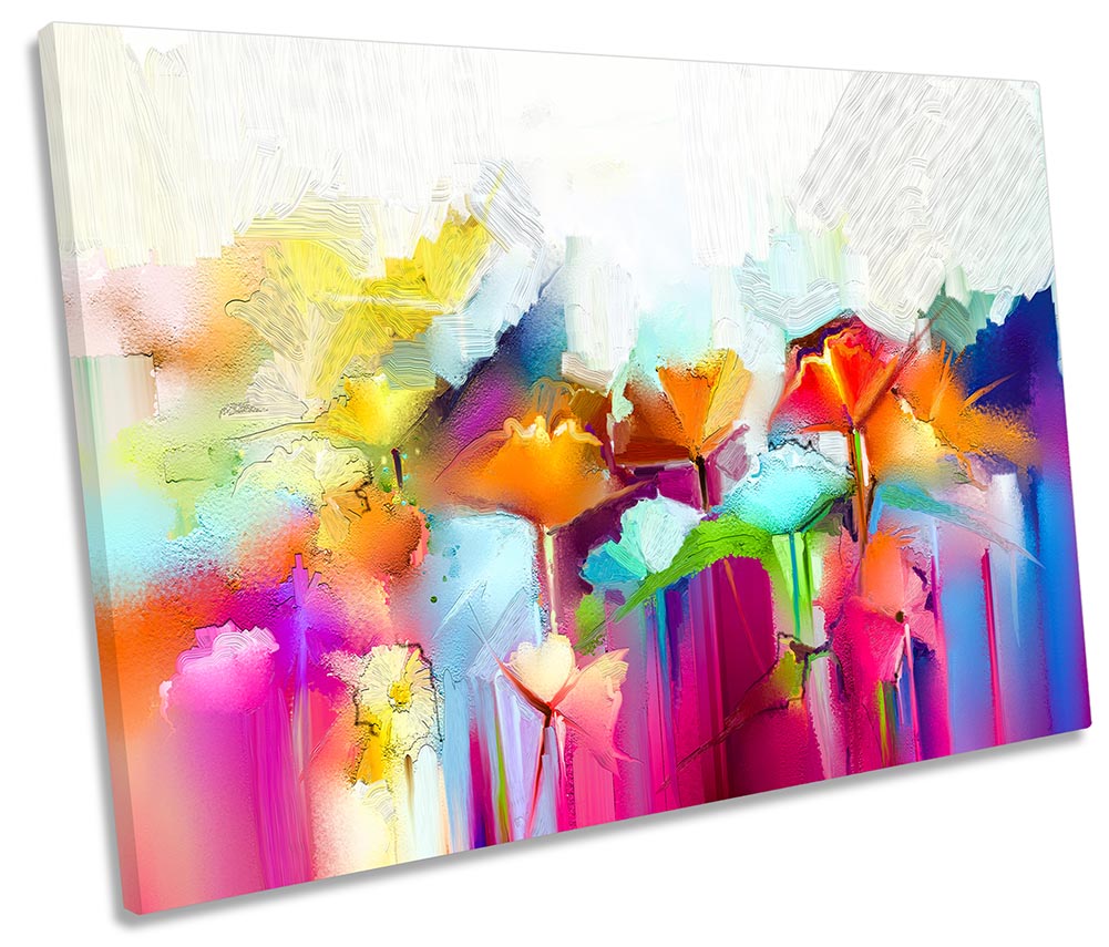 Abstract Floral Rainbow