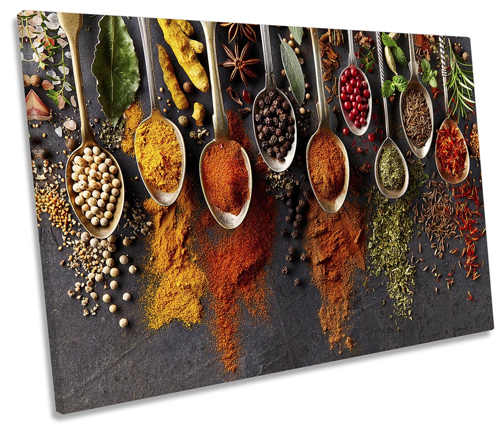 Kitchen Spoons Spices Herbs Multi-Coloured