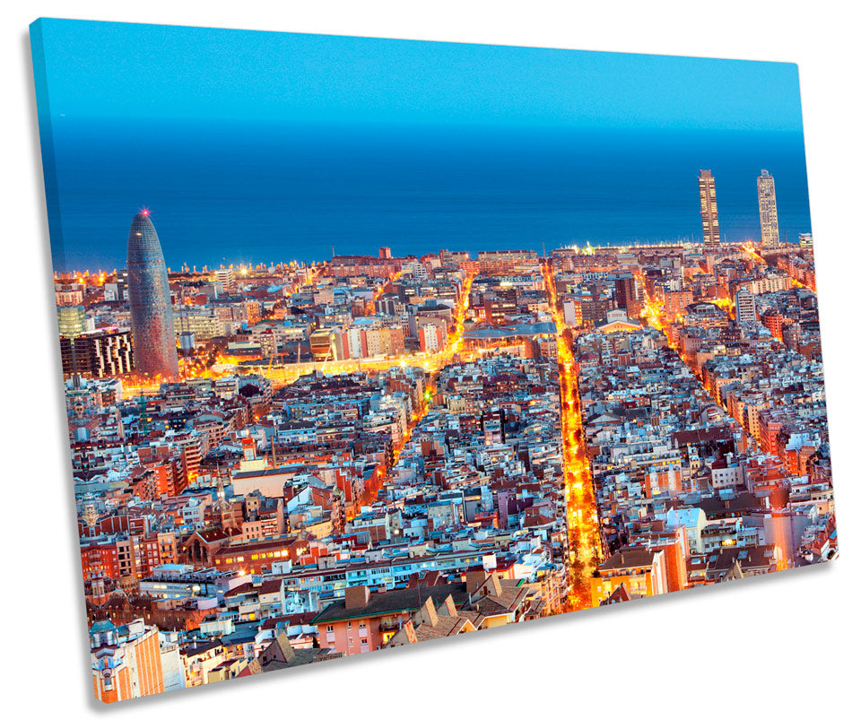 Barcelona Spain Skyline