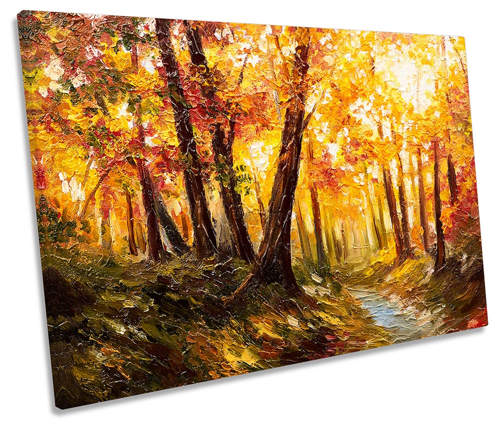 Autumn Orange Forest Repro