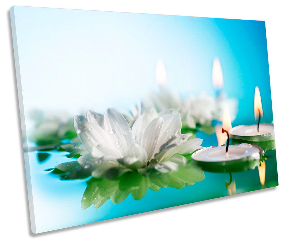 Water Lily Candle Floral