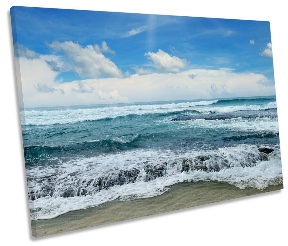 Blue Seascape Beach Wave