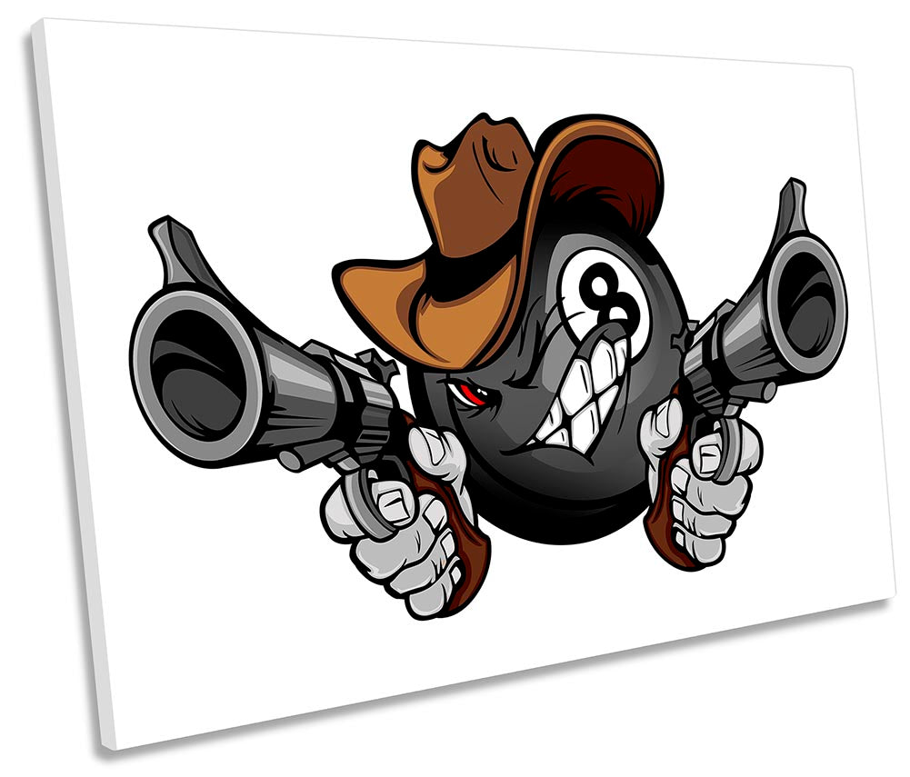 Pool Eight Ball Guns Cowboy