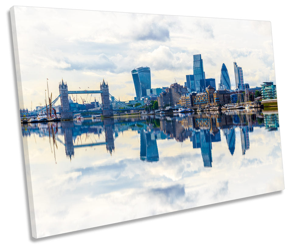 London City Skyline Reflection