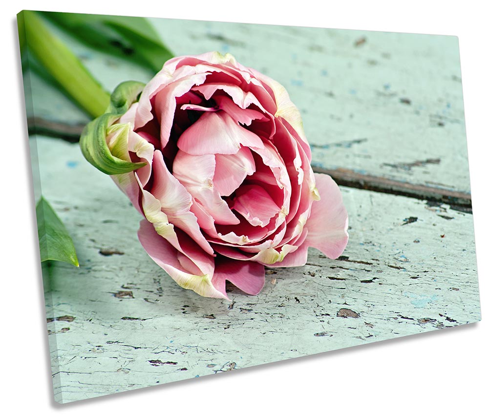 Pink Floral Flower Floorboard